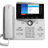 Cisco IP Phone 8841 - Telefono VoIP - SIP, RTCP, RTP, SRTP, SDP - 5 linee - bianco
