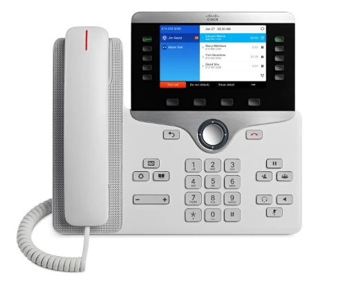 Cisco IP Phone 8841 - Telefono VoIP - SIP, RTCP, RTP, SRTP, SDP - 5 linee - bianco