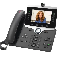 Cisco IP Phone 8845 - Telefono video IP - con videocamera digitale, interfaccia Bluetooth - SIP, SDP - 5 linee - carbone