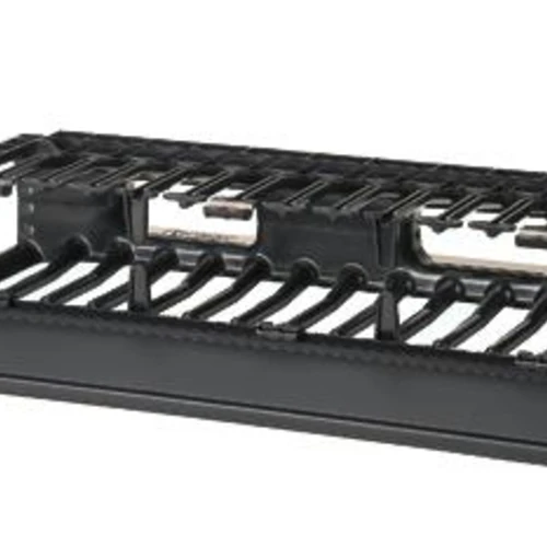 HORIZONTAL CABLE MANAGER WITH COVER 2U ABS