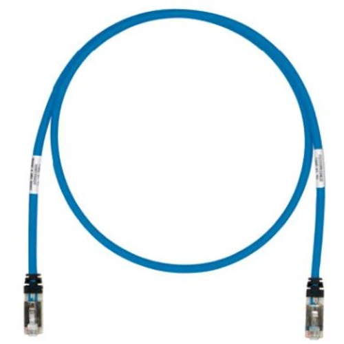 Keyed Cat.6A shielded patch cord BLU mt.2