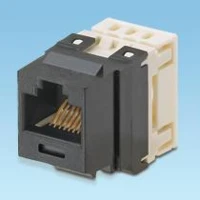 NetKey Cat.6 UTP punchdown jack module Black