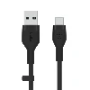 BOOST CHARGE USB-A TO USB-C_SILICON, 3M, BLACK