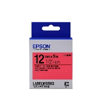 NASTRO FONDO PASTELLO ROSSO-TESTO BK 12/9 LK-4RBP