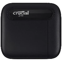 Crucial X6 - SSD - 1 TB - esterno (portatile) - USB 3.1 Gen 2 (USB-C connettore) - nero