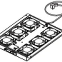 KIT 6 VENTOLE PER TETTO RACK SERVER RAL 9005