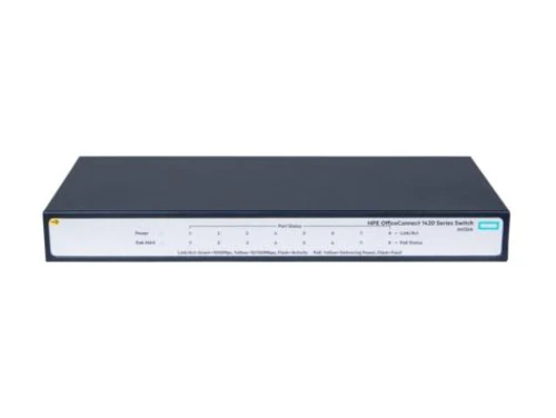 HPE SWITCH ETHERNET 1420-8G NOUP POE L2 RACK-1U