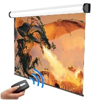 SOPAR Amalfi - Schermo per proiezione - montaggio a soffitto, montaggio a parete - motorizzato - 148 (376 cm) - 4:3 - Balta White - bianco, RAL 9010