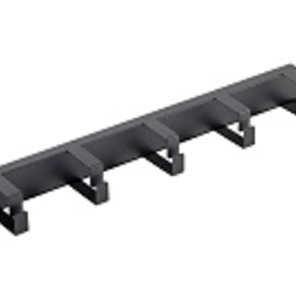 PANNELLO GUIDACAVI NERO CON 5 ANELLI h.55 1U