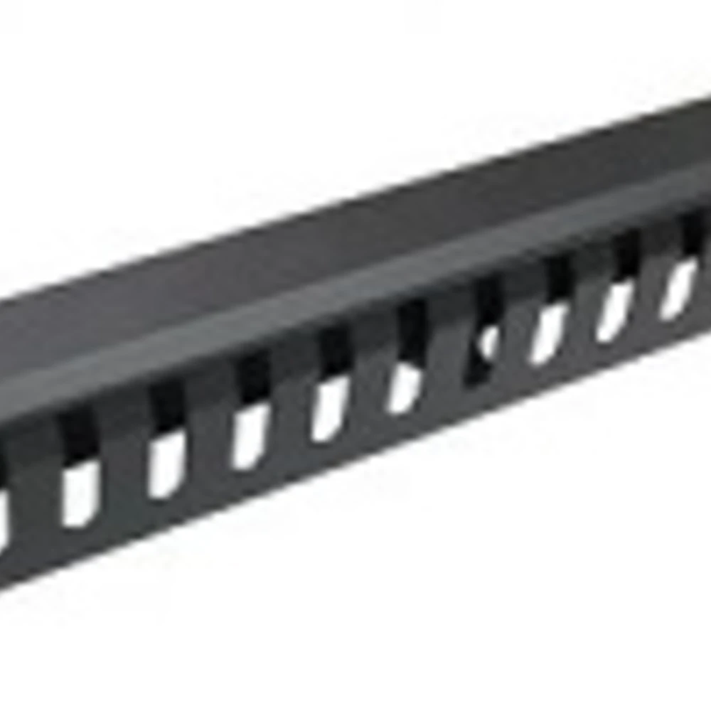 PANNELLO GUIDACAVI NERO CON COPERCHIO 1U