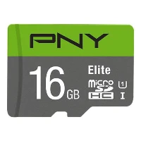 16GB PNY MICROSD ELITE 100MB/S C10 U1 + SD ADAP.