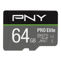 64GB PNY MICROSD ELITE PRO 100-90MB/S U3 A2 V30