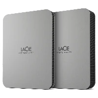 LaCie Mobile Drive STLP1000400 - HDD - 1 TB - esterno (portatile) - USB 3.2 Gen 1 (USB-C connettore) - moon silver