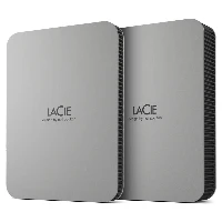 LaCie Mobile Drive STLP4000400 - HDD - 4 TB - esterno (portatile) - USB 3.2 Gen 1 (USB-C connettore) - moon silver