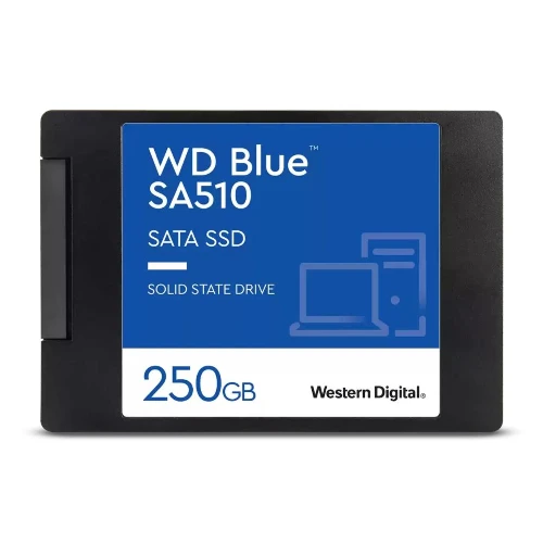WD Blue SA510 WDS250G3B0A - SSD - 250 GB - interno - 2.5 - SATA 6Gb/s - blu