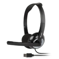 CUFFIA STEREO CON MICR. CONNESSIONE USB PER PC **