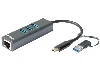 USB-C/USB TO GIGABIT ETHERNET  WITH 3 USB 3.0