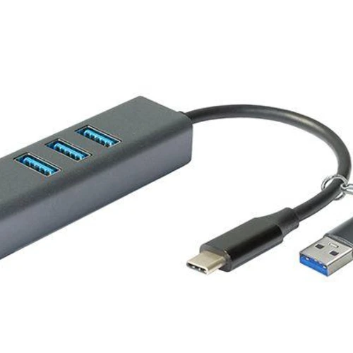 USB-C/USB TO GIGABIT ETHERNET  WITH 3 USB 3.0