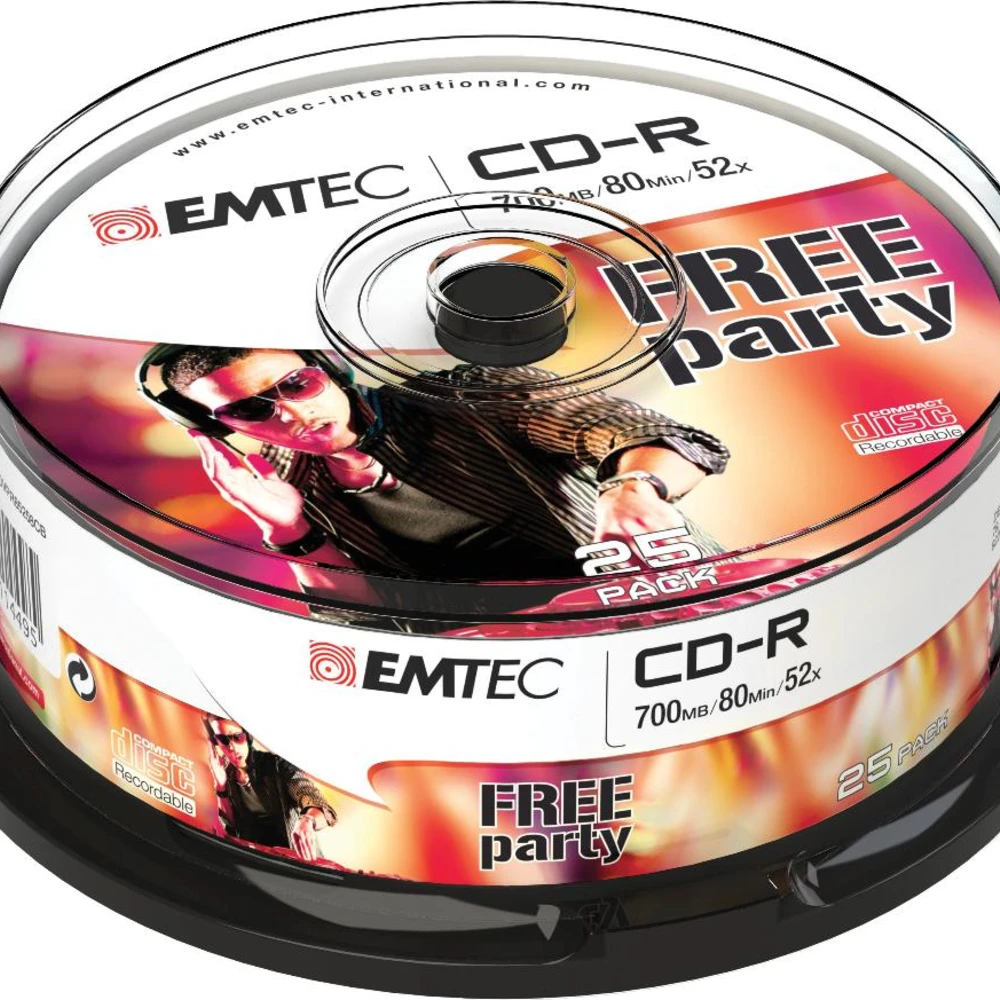 EMTEC CD-R 80MIN/700MB 52X CB (25)