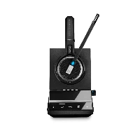 Single-sided, wireless DECT headset with triple