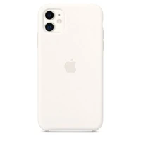 Apple - Cover per cellulare - silicone - bianco - per iPhone 11