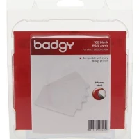 100 CARTE PVC SPESSA (30MIL - 0,76 MM) PER BADGY