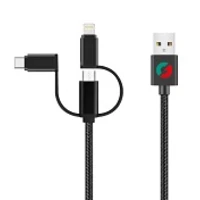 IGLOO 3 IN 1 CAVO USB A LIGHTING/USB-TYPE C/MICRO