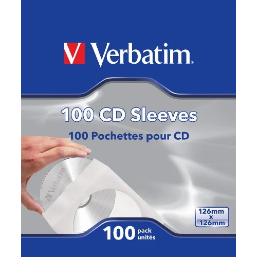 VERBATIM CUSTODIE CARTA CD/DVD 100 PACK