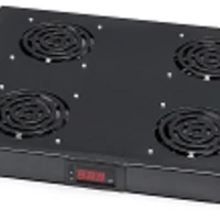Cassetto 19''con 4 ventole e Termostato Nero