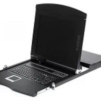 KVM LCD console 17' with Switch KWM 8-port 1U