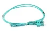 PATCHCORD DUPLEX LC/SC 50/125 OM3 mt.10 Aqua