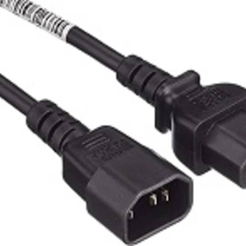 POWER CORD VDE C14/C15 mt.1,80 Nero