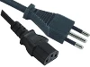 4.3M,10A/250V, C13/CEI 23-16 (IT) LINE CORD