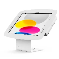 Compulocks iPad 10.9 10th Gen Space Enclosure Counter Stand or Wall Mount - Supporto - angolo di visuale 45 - per tablet - fisso - bloccabile - alluminio ad alta purezza - bianco, argento - dimensione schermo 10.9 - installabile a parete, parte superi