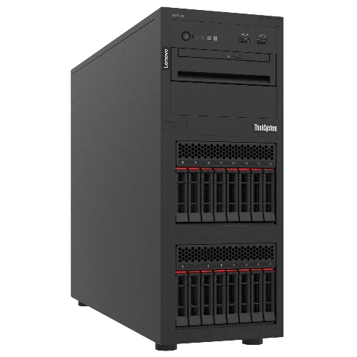 Lenovo ThinkSystem ST250 V2 7D8F - Server - tower - 4U - 1 via - 1 x Xeon E-2378 / 2.6 GHz - RAM 32 GB - hot-swap 2.5 baia(e) - nessun HDD - Matrox G200 - GigE - senza SO -monitor nessuno