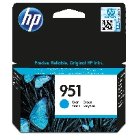 HP 951 Cyan Original Ink Cartridge, Standard Yield, Pigment-based ink, 8.5 ml, 700 pages, 1 pc(s)
