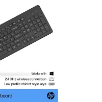 HP 225 Wireless Keyboard, 425.5 g, 441 mm, 173 mm, 32 mm, 580 g, 146.1 mm