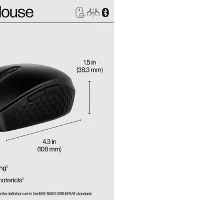 HP 425 Programmable Bluetooth Mouse, 108.6 mm, 61.6 mm, 38 mm, 89 g, 108 mm, 46 mm