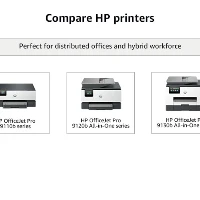 HP OfficeJet Pro 9110b Printer, Color, Printer for Home and home office, Print, Wireless Two-sided printing Print from phone or tablet Touchscreen Front USB flash drive port, Thermal inkjet, Colour printing, 4800 x 1200 DPI, A4