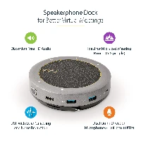 StarTech.com USB-C Speakerphone Docking Station, Mini Portable Conference Speaker and Audio Dock, USB-C to VGA/4K HDMI, 2x USB-A Hub, Mic/Speaker, Teams/Zoom/Softphone Speakerphone, Grey, Windows 10, Windows 10 Education, Windows 10 Education x64, Windows 10 Enterprise, Windows 10..., Mac OS X 10.15 Catalina, Mac OS X 11.0 Big Sur, Mac OS X 12.0 Monterey, Mac OS X 13.0 Ventura, 100 - 10000 Hz, Omnidirectional, Wired