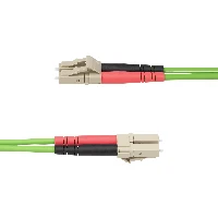 StarTech.com 15m (50ft) LC to LC (UPC) OM5 Multimode Fiber Optic Cable, 50/125m Duplex LOMMF Zipcord, VCSEL, 40G/100G, Bend Insensitive, Low Insertion Loss, LSZH Fiber Patch Cord, 15 m, LOMM, OM5, LC, LC