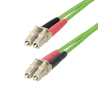 StarTech.com 2m (6ft) LC to LC (UPC) OM5 Multimode Fiber Optic Cable, 50/125m Duplex LOMMF Zipcord, VCSEL, 40G/100G, Bend Insensitive, Low Insertion Loss, LSZH Fiber Patch Cord, 2 m, LOMM, OM5, LC, LC