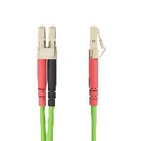 StarTech.com 2m (6ft) LC to LC (UPC) OM5 Multimode Fiber Optic Cable, 50/125m Duplex LOMMF Zipcord, VCSEL, 40G/100G, Bend Insensitive, Low Insertion Loss, LSZH Fiber Patch Cord, 2 m, LOMM, OM5, LC, LC