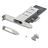 StarTech.com M.2 NVMe SSD to PCIe x4 Mobile Rack/Backplane with Removable Tray for PCI Express Expansion Slot, Tool-less Installation, PCIe 4.0/3.0 Hot-Swap Drive Bay, Key Lock - 2 Keys Included, PCIe, M.2, PCIe 4.0, Black, Silver, PC, 10000 h