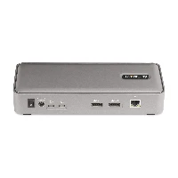 StarTech.com Dual-Laptop USB-C KVM Docking Station, Dual Monitor 4K 60Hz DisplayPort Dock, 5-Port USB Hub, GbE, 90W/45W Power Delivery to Two Laptops, Windows/Mac, 2-Host KVM Dock, 3840 x 2160 pixels, Ethernet LAN, 4K Ultra HD, 180 W, Silver