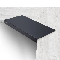 StarTech.com Clamp-On Steel Desk Corner Sleeve for L-Shaped/Corner Desk, For 0.5-1.5in (12.7-38.1mm) Desks, Increase Space for Keyboard/Mouse, Desk Extender/Tray For Wooden/Steel Desks, Ships Assembled, Steel, Black, 332 mm, 635 mm, 52 mm, 5 kg