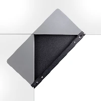 StarTech.com Clamp-On Steel Desk Corner Sleeve for L-Shaped/Corner Desk, For 0.5-1.5in (12.7-38.1mm) Desks, Increase Space for Keyboard/Mouse, Desk Extender/Tray For Wooden/Steel Desks, Ships Assembled, Steel, Black, 332 mm, 635 mm, 52 mm, 5 kg