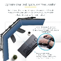 StarTech.com Clamp-On Steel Desk Corner Sleeve for L-Shaped/Corner Desk, For 0.5-1.5in (12.7-38.1mm) Desks, Increase Space for Keyboard/Mouse, Desk Extender/Tray For Wooden/Steel Desks, Ships Assembled, Steel, Black, 332 mm, 635 mm, 52 mm, 5 kg