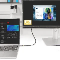 StarTech.com 3ft (1m) USB-C to HDMI Adapter Cable, 8K 60Hz, 4K 144Hz, HDR10, USB Type-C to HDMI 2.1 Video Converter Cable, USB-C DP Alt Mode/USB4/Thunderbolt 3/4 Compatible - USB-C Laptop to HDMI Monitor, 1 m, USB Type-C, HDMI Type A (Standard), Male, Male, Straight