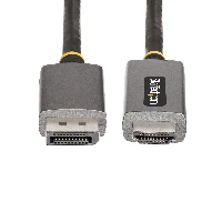 StarTech.com 6ft (2m) DisplayPort to HDMI Adapter Cable, 8K 60Hz, 4K 144Hz, HDR10, DP 1.4 to HDMI 2.1 Active Video Converter, DisplayPort Desktop to HDMI Monitor, M/M - DisplayPort to HDMI Cord, 2 m, DisplayPort, HDMI, Male, Male, Straight